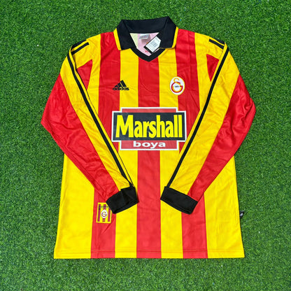 Ümit Davala Galatasaray 1999-2000 Long Sleeve Retro Football Jersey Kit