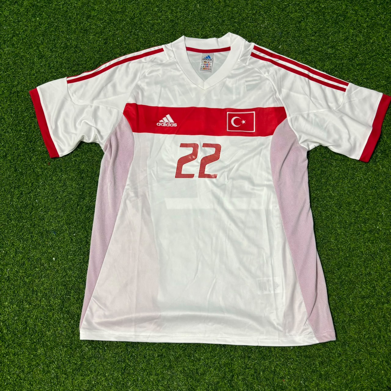 Ümit Davala Turkey Türkiye 2002 Dünya Kupası Beyaz Retro Futbol Forması Jersey