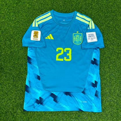 Spain World Cup 2026 Unai Simon Goalkeeper Blue Special Football Jersey