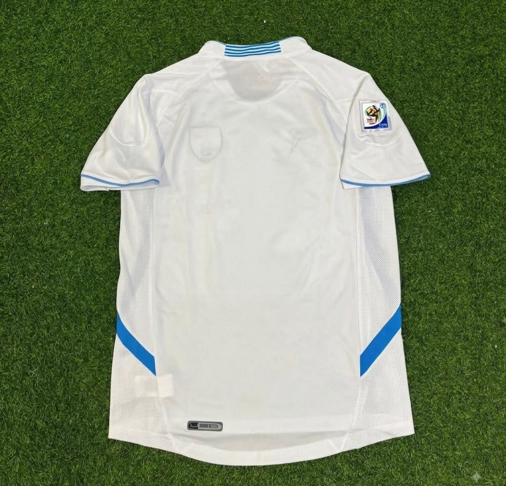 Uruguay 2010 World Cup White Retro Football Jersey Paradise Edition