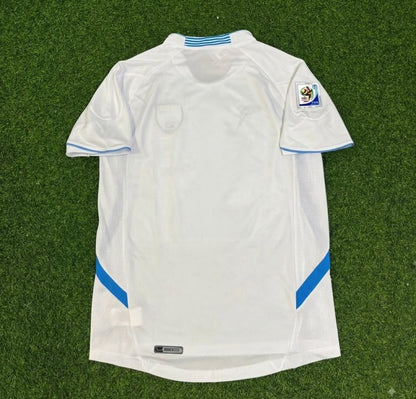 Uruguay 2010 World Cup White Retro Football Jersey Paradise Edition