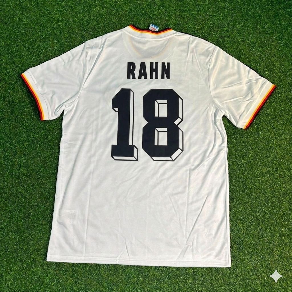 Uwe Rahn #18 Deutschland 1986 World Cup Retro Weiß