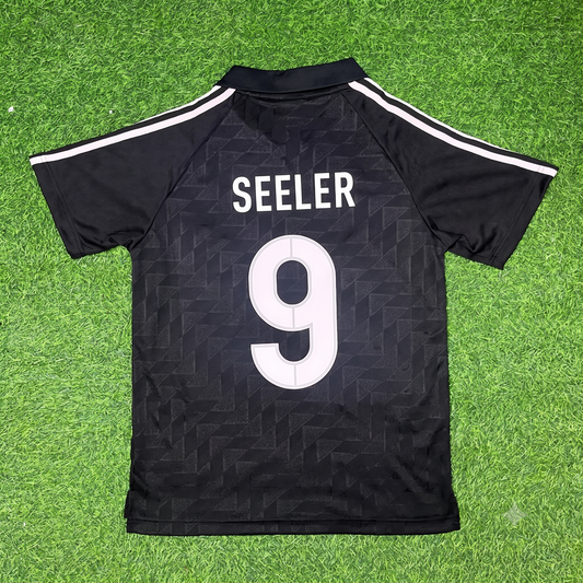 Uwe Seeler Deutschland 1990 WM Schwarzes Retro Fußballtrikot Jersey