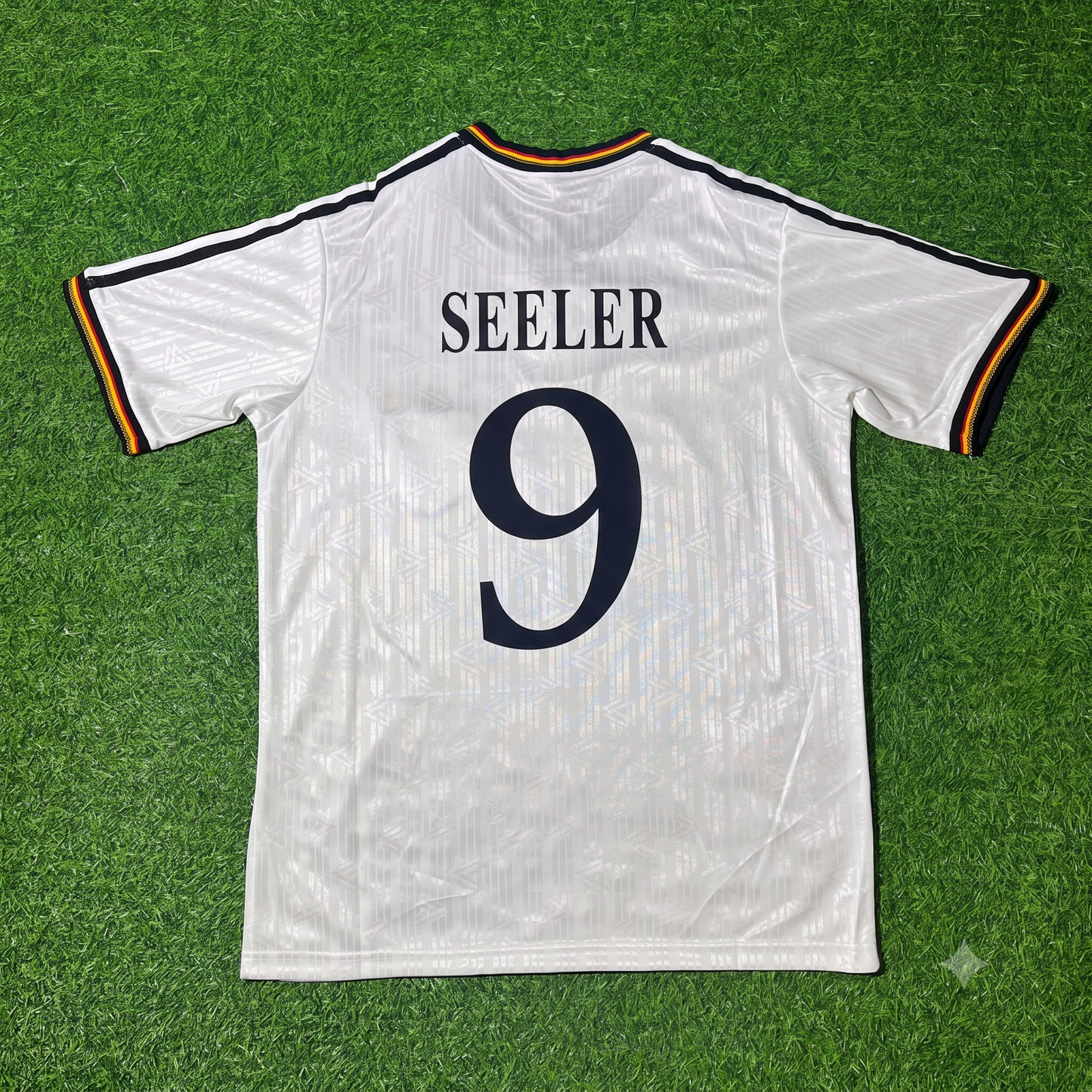 Uwe Seeler Deutschland EM 1996 Finale Heim Retro Fußballtrikot Set Jersey