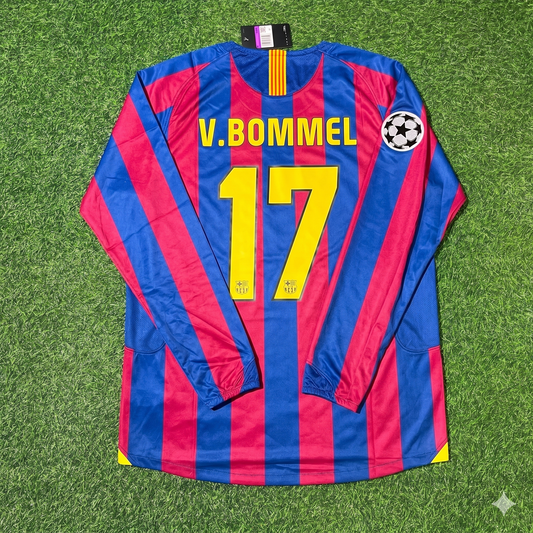 Mark van Bommel Barcelona 2006 Final Retro Football Jersey Kit