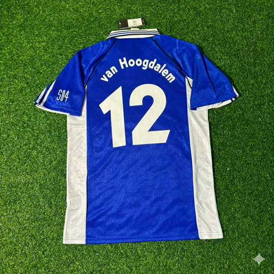 Marco van Hoogdalem FC Schalke 04 1999/2000 Blaues Heimtrikot Retro Fußballtrikot Jersey