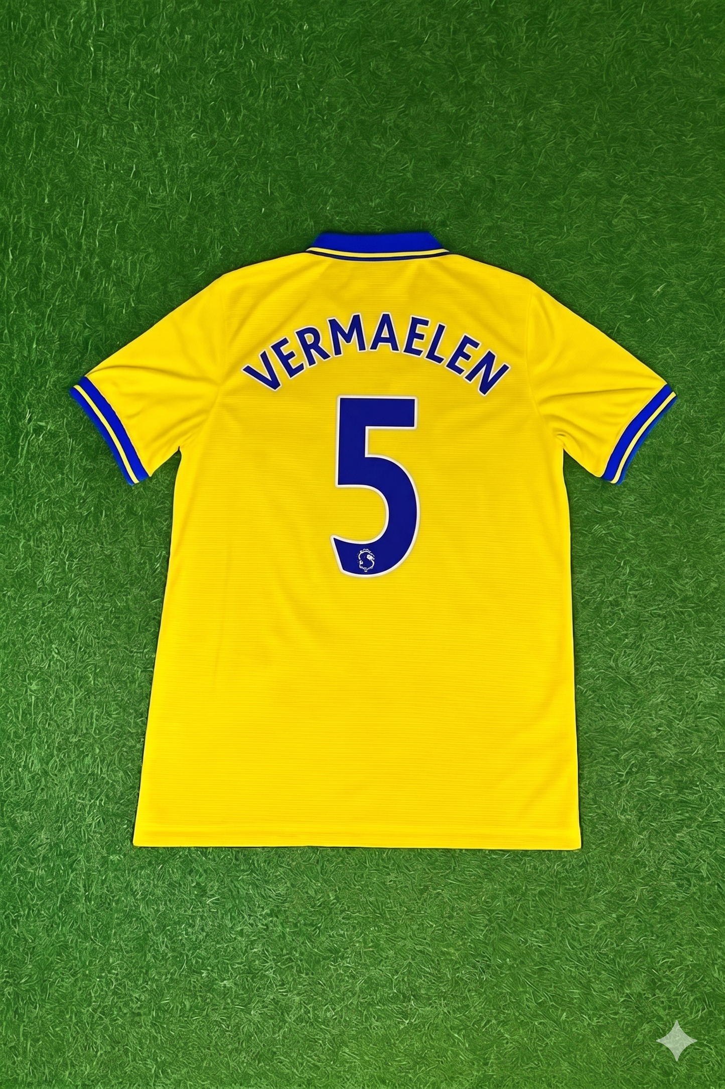 Thomas Vermaelen Arsenal 2013/2014 Yellow Retro Football Jersey Kit