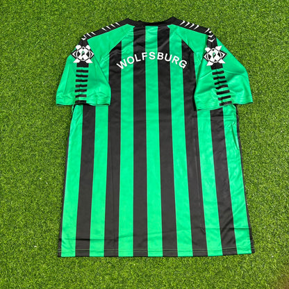 VfL Wolfsburg 1994/1995 Auswärtstrikot Retro Schwarz/Grün Jersey