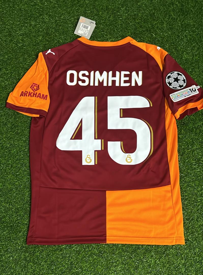 Victor Osimhen Galatasaray Kids 2026 Champions League Home Football Jersey Kit