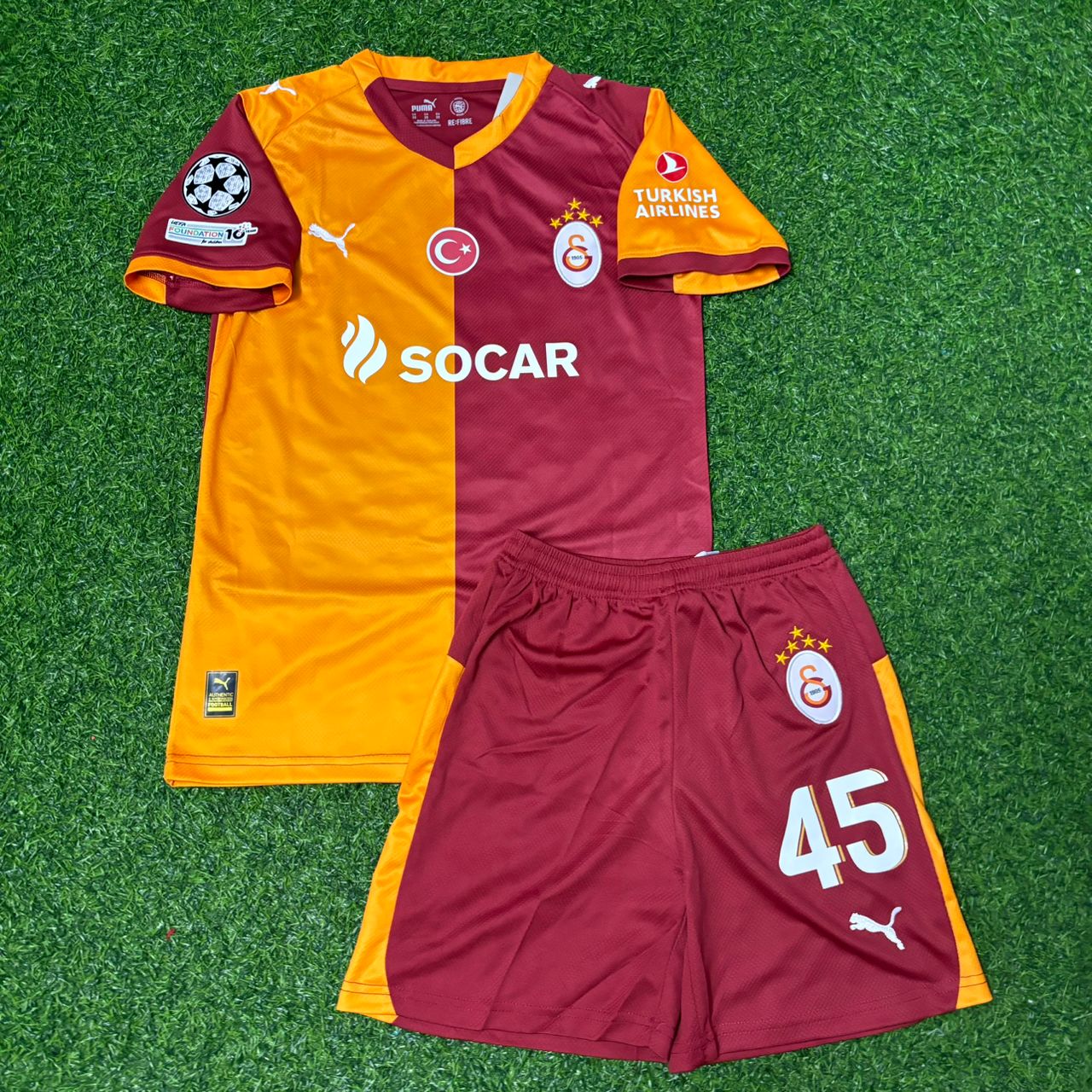 Victor Osimhen Galatasaray Kids 2026 Champions League Home Football Jersey Kit
