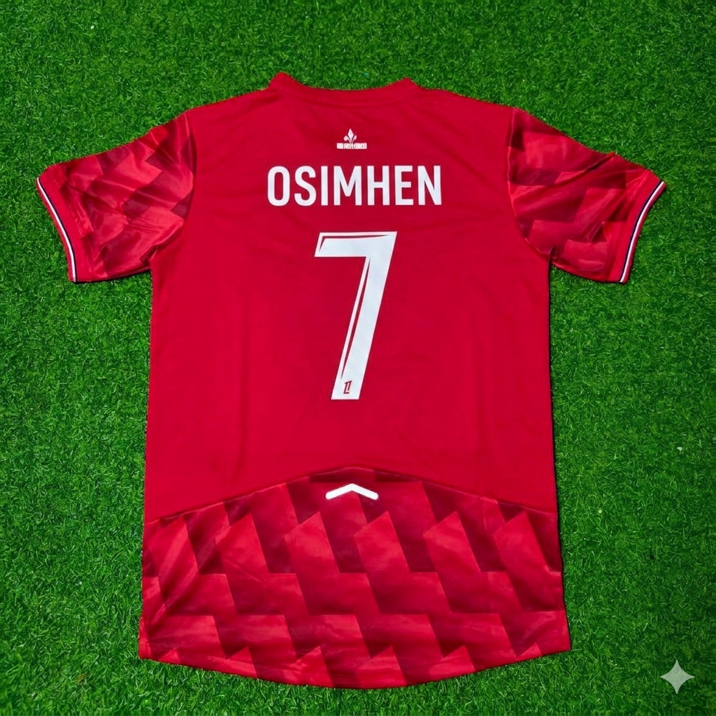 Victor Osimhen #7 LOSC Lille Home Football Retro Football Jersey