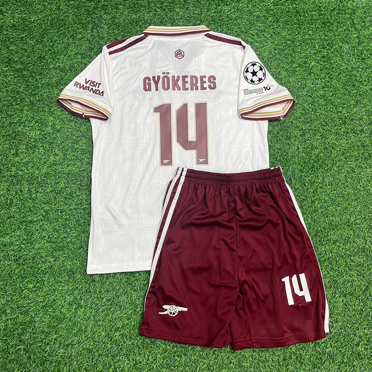 Viktor Gyökeres Arsenal 2026 Away Kids Football Jersey