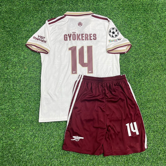 Viktor Gyökeres Arsenal 2026 Away Kids Football Jersey