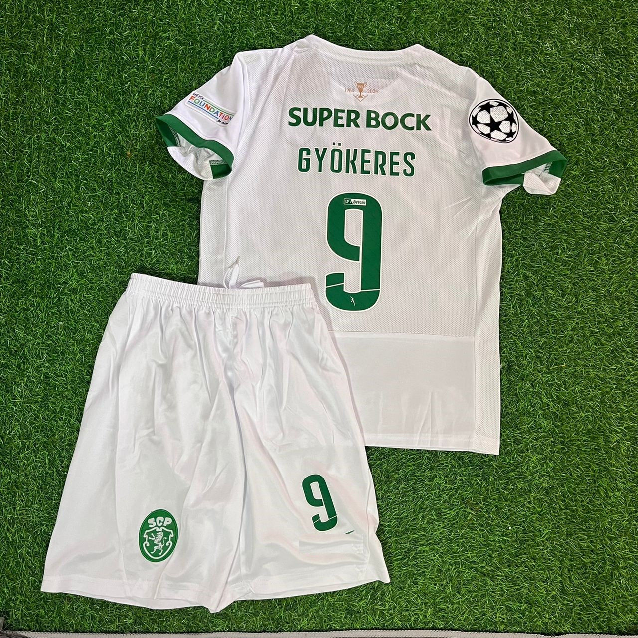 Viktor Gyökeres Kids Size Sporting CP Lisbon Kids Football Jersey Kit
