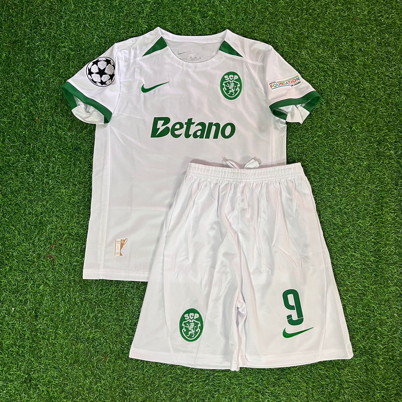 Viktor Gyökeres Kids Size Sporting CP Lisbon Kids Football Jersey Kit