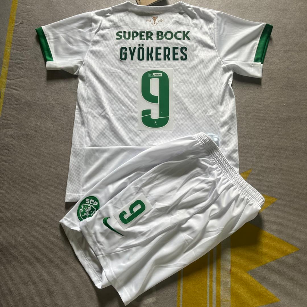 Viktor Gyökeres Kids Size Sporting CP Lisbon Kids Football Jersey Kit