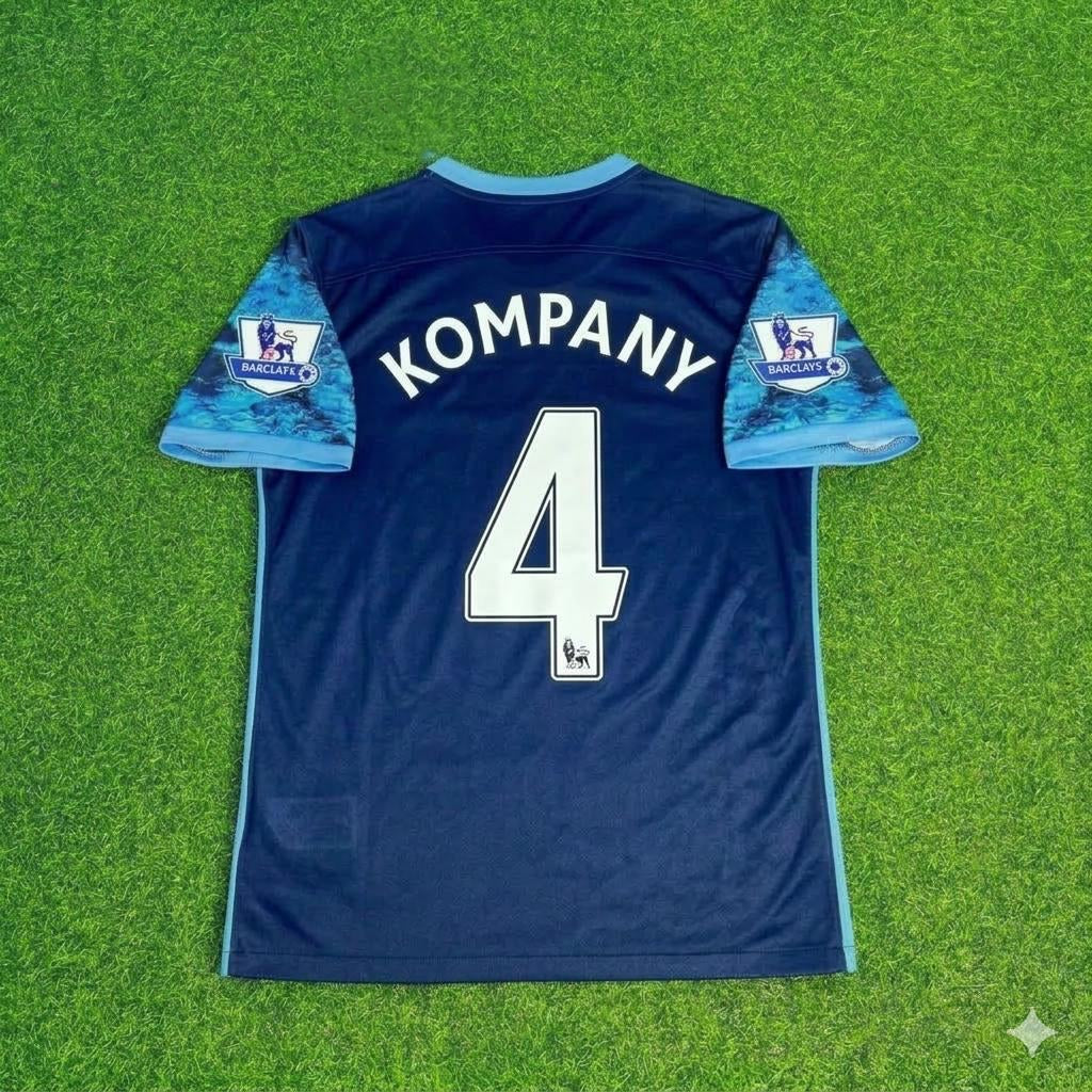 Vincent Kompany 4- Manchester City 2016 2017 Season Retro Football Jersey