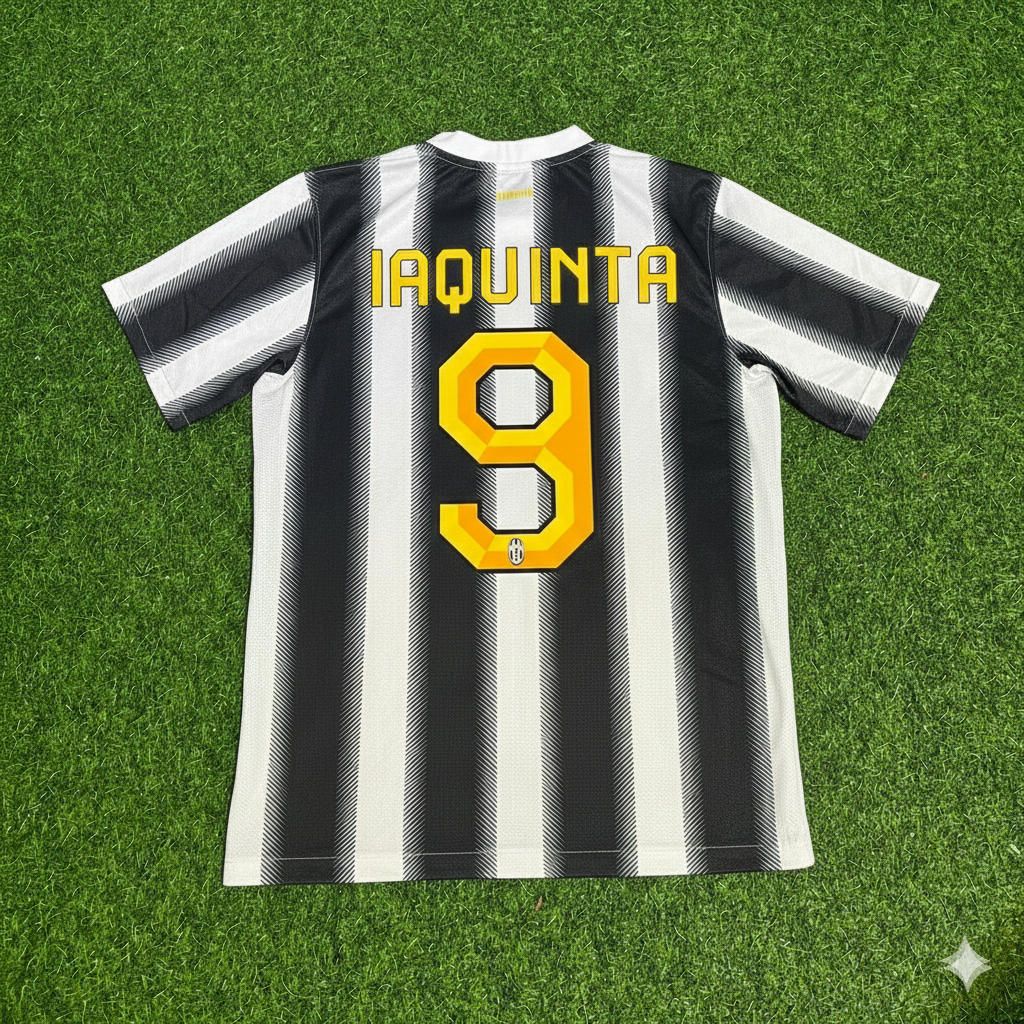 Vincenzo Laquinta Juventus Home 2011 2012 Season Retro Football Jersey