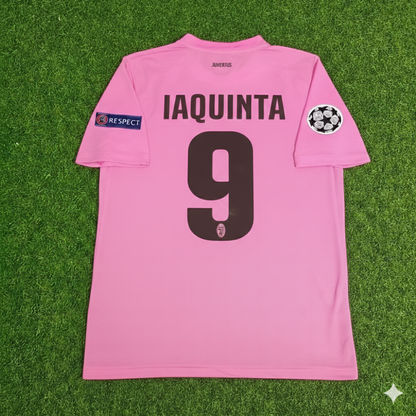 Vincenzo Laquinta Juventus Pink 2012 2013 Season Retro Football Jersey
