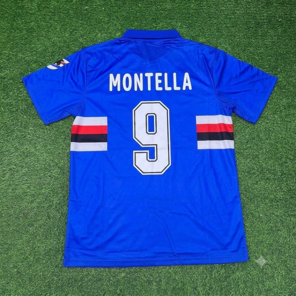 Vincenzo Montella Sampdoria Special Retro Football Jersey Kit