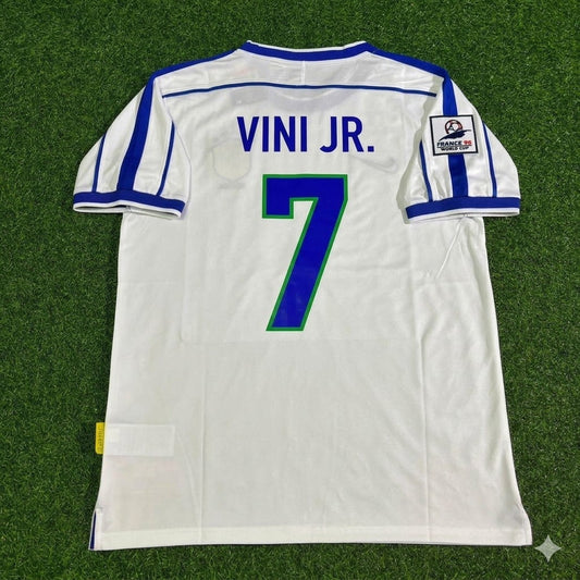 Vinicius Júnior #7 Brazil World Cup Retro Football Jersey Kit