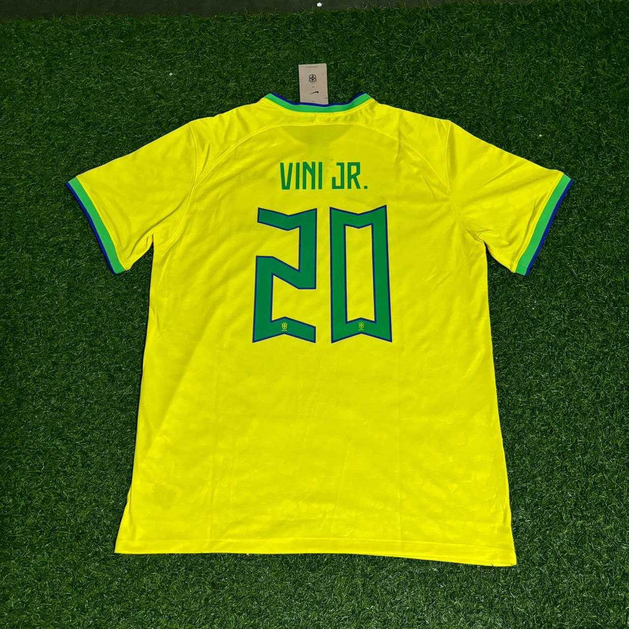 Brazil World Cup 2022 Vinícius Júnior 7 Football Jersey Kit