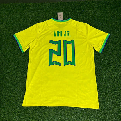Brazil World Cup 2022 Vinícius Júnior 7 Football Jersey Kit