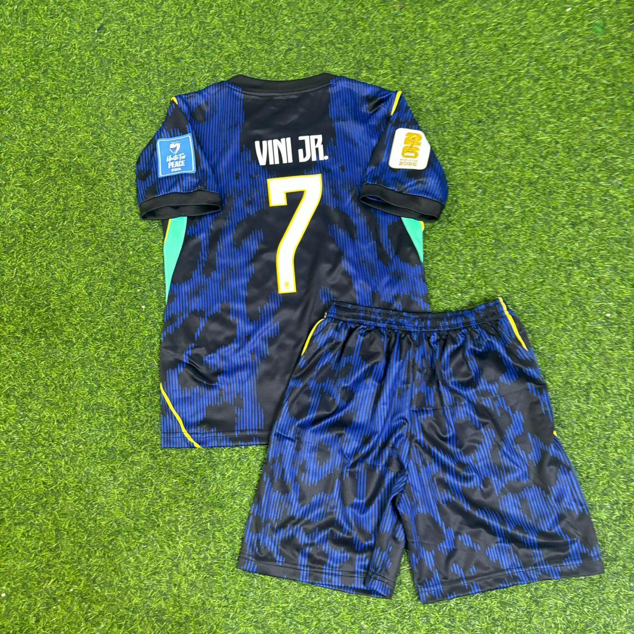 Brazil World Cup 2026 Vinícius Vini Jr Kids Away Football Jersey