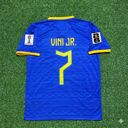 Brazil World Cup 2026 Vinicius Júnior 7- Blue Football Jersey