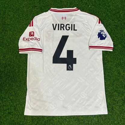 Virgil Van Dijk #4 Liverpool 2027 White Away Football Jersey