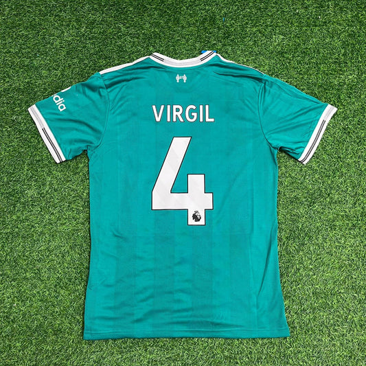 Virgil van Dijk Liverpool Green Football Jersey Kit