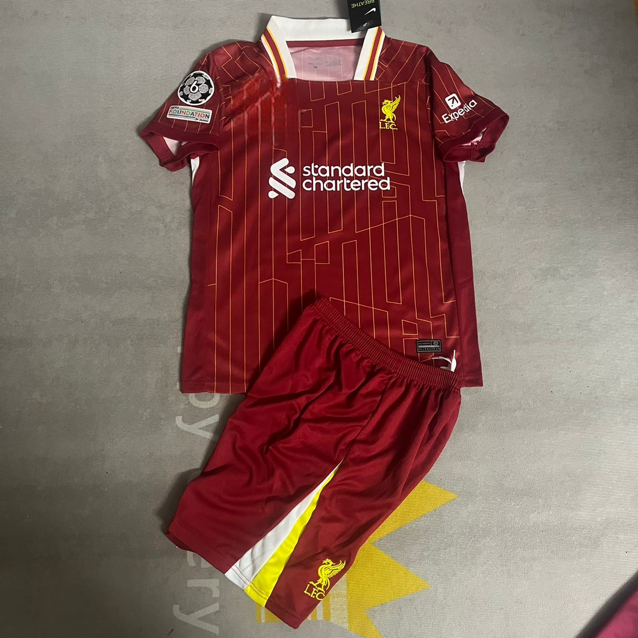 Liverpool Virgil van Dijk Kids Kit Child Set Retro Football Jersey Kinder