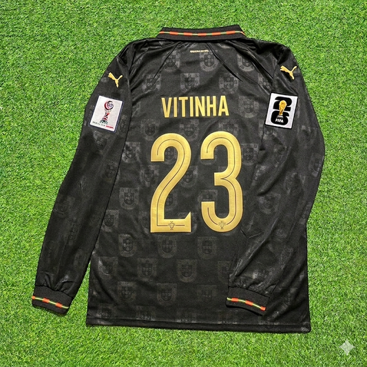 Portugal 2026 Vitinha Home Long Sleeve Soccer Kit Football Jersey