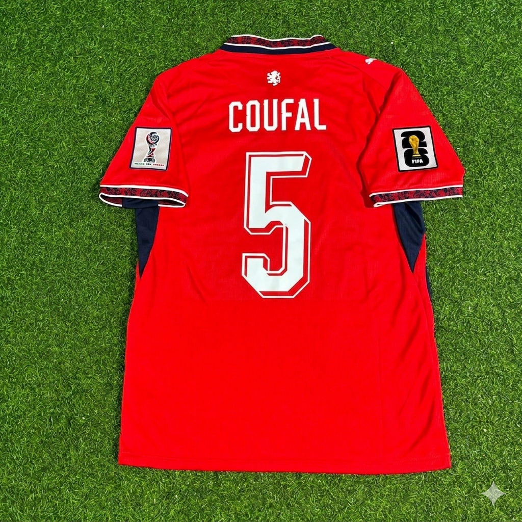 Czech Republic World Cup 2026 Vladimír Coufal #5 Czechia Football Jersey