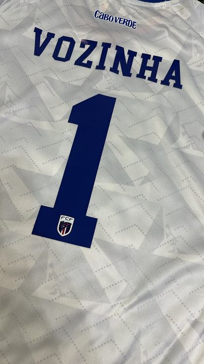 Cape Verde World Cup 2026 Vozinha #1 Goalkeeper Children White Football Jersey