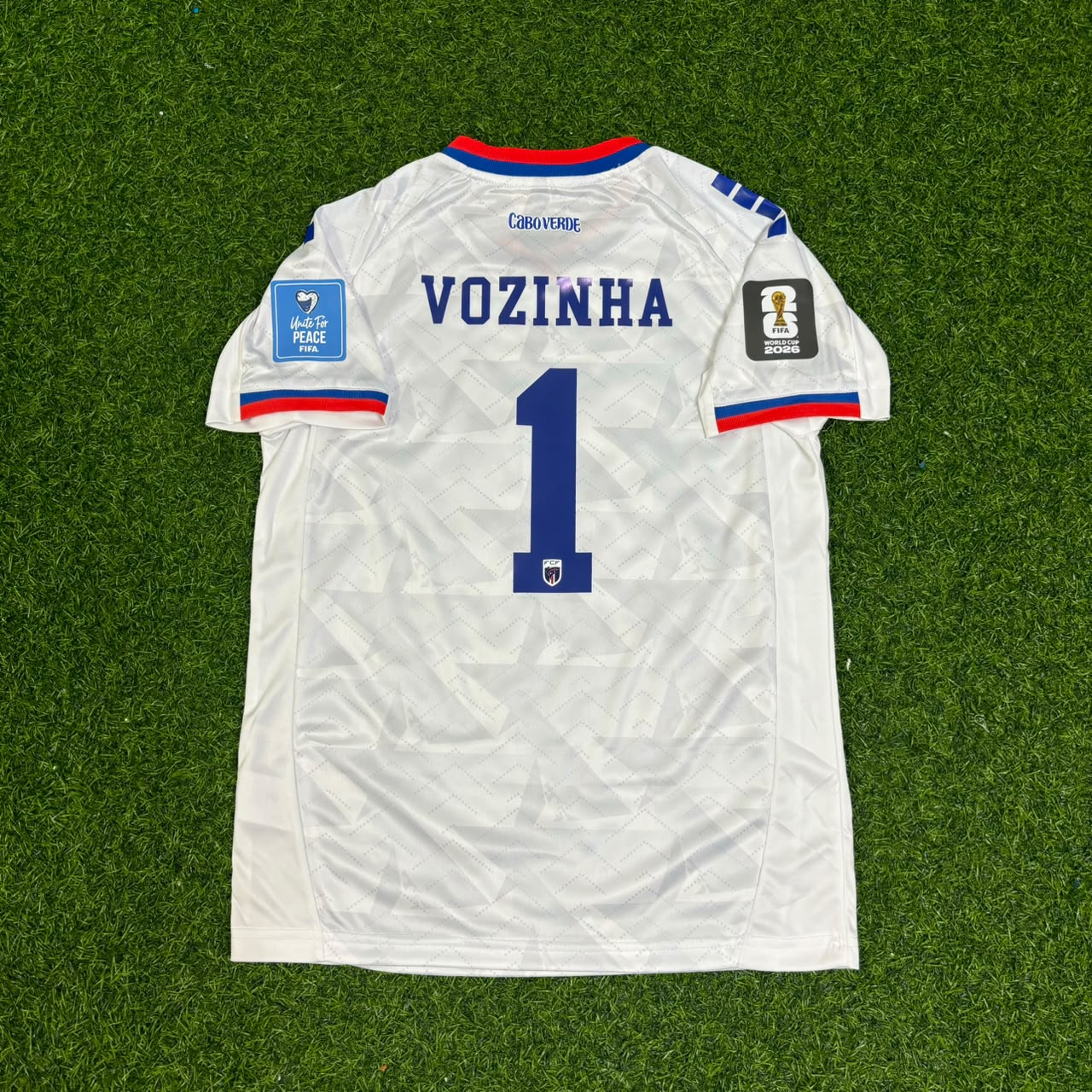 Cape Verde World Cup 2026 Vozinha #1 Goalkeeper Children White Football Jersey