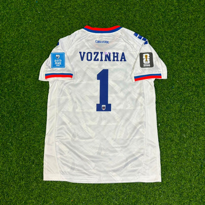 Cape Verde World Cup 2026 Vozinha #1 Goalkeeper Children White Football Jersey