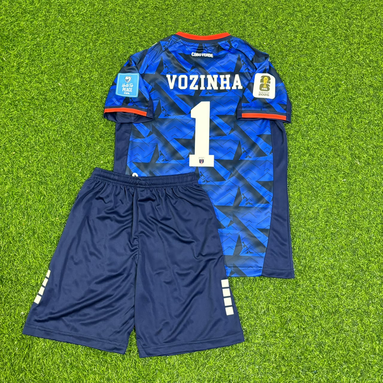 Cape Verde World Cup 2026 Vozinha Children Blue Football Jersey