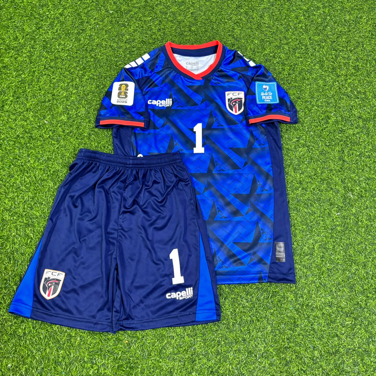 Cape Verde World Cup 2026 Vozinha Children Blue Football Jersey