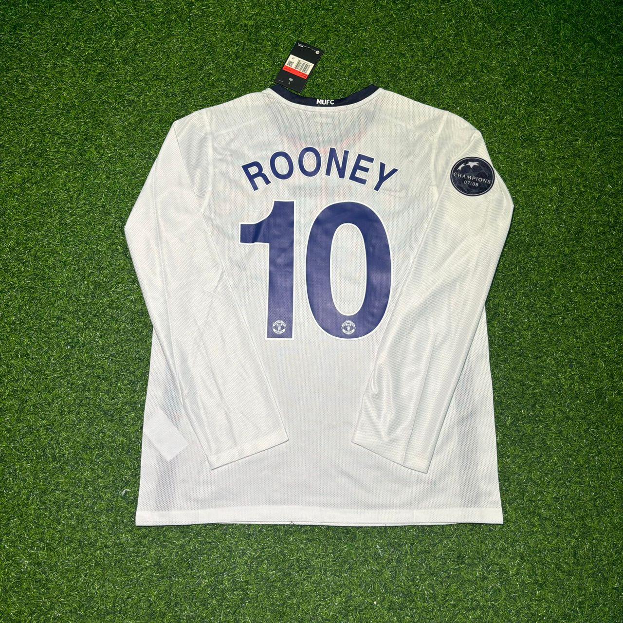 Wayne Rooney 10 Manchester United 2009 Final Retro Long Sleeve Football Jersey
