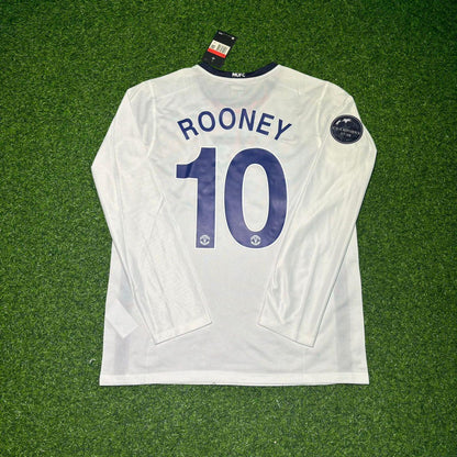 Wayne Rooney 10 Manchester United 2009 Final Retro Long Sleeve Football Jersey