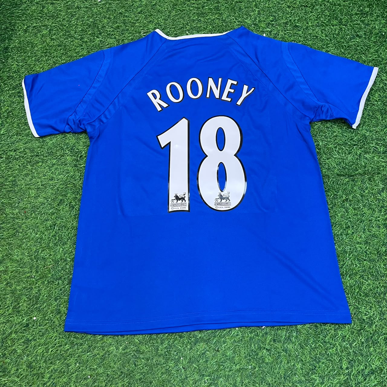 Wayne Rooney #18 Everton Fc Blue Retro Football Jersey Kit