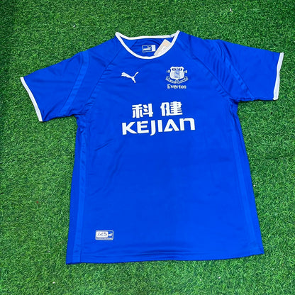 Wayne Rooney #18 Everton Fc Blue Retro Football Jersey Kit