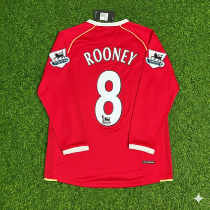 Wayne Rooney Manchester United 2006-2007 Red Football Jersey
