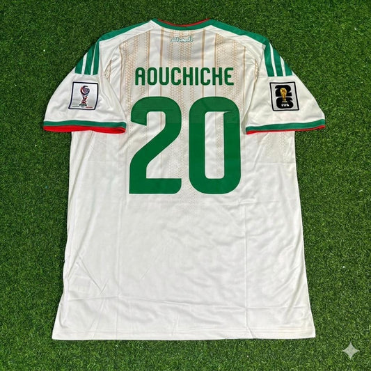 Algeria National Team World Cup 2026 Adil Aouchiche White Football Soccer Kit Jersey
