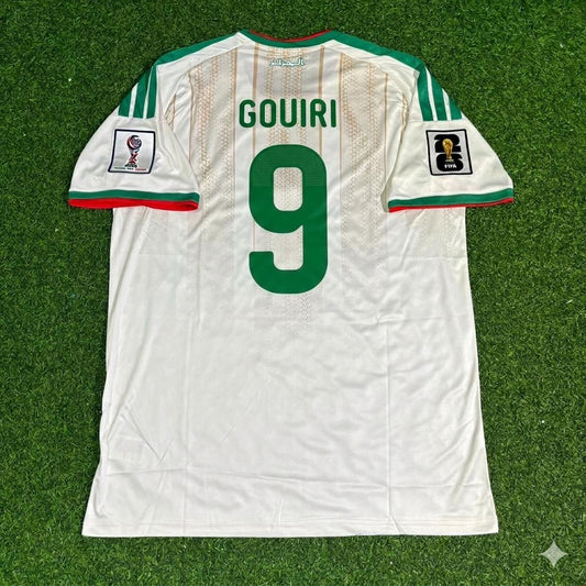 Algeria National Team World Cup 2026 Amine Gouiri White Football Soccer Kit Jersey