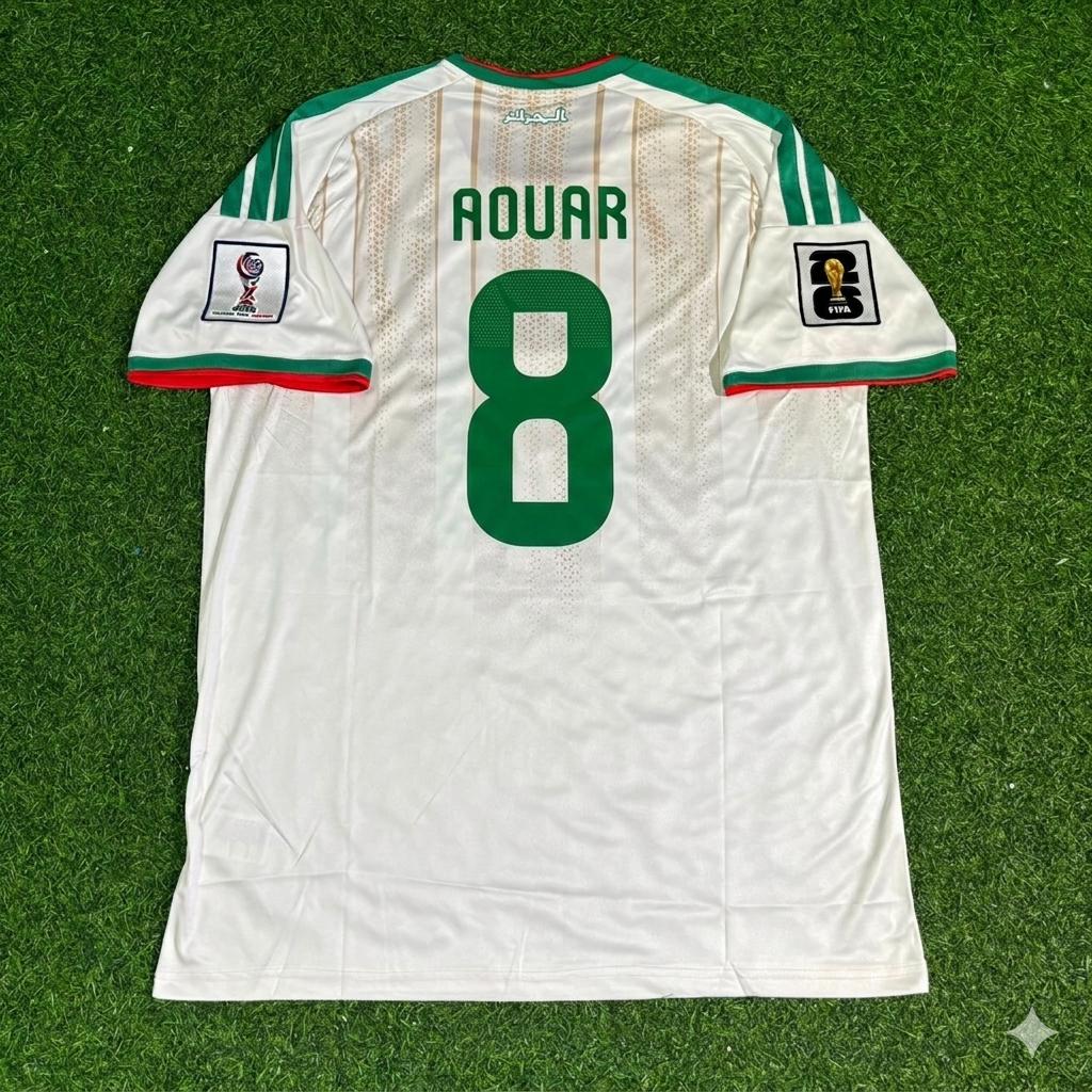 Algeria National Team World Cup 2026 Houssem Aouar White Football Soccer Kit Jersey