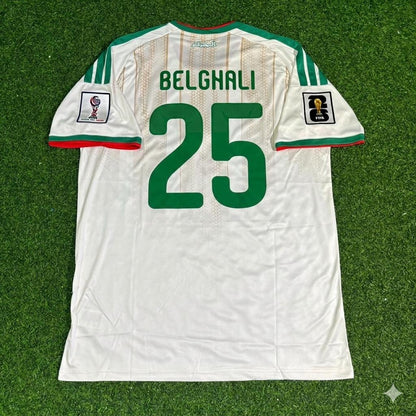 Algeria National Team World Cup 2026 Rafik Belghali White Football Soccer Kit Jersey