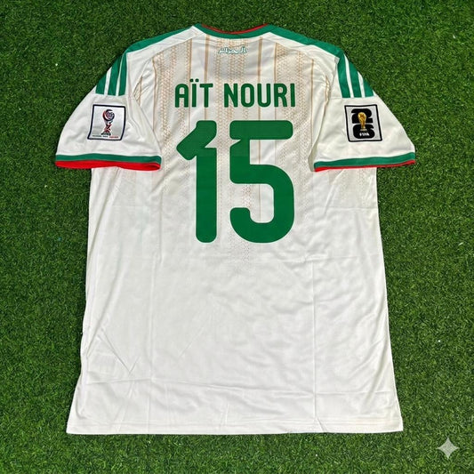 Algeria National Team World Cup 2026 Rayan Aït-Nouri White Football Soccer Kit Jersey