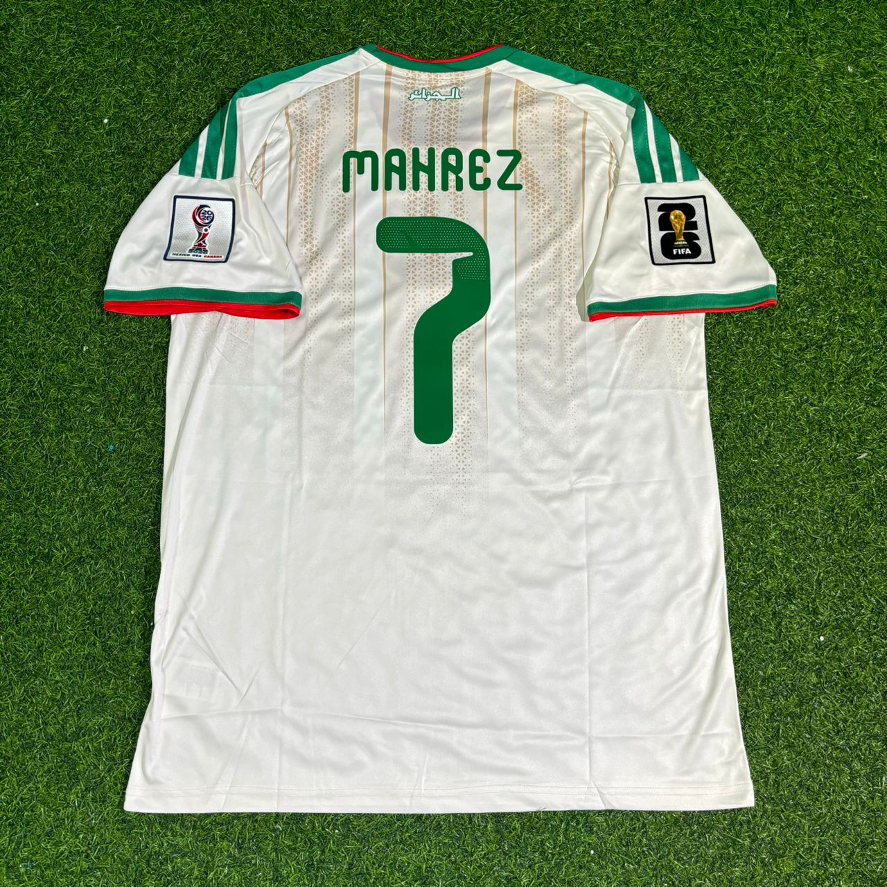 Algeria National Team World Cup 2026 Riyad Mahrez White Football Soccer Kit Jersey